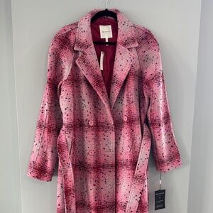 Alec Les Filles Plaid Tweed Coat